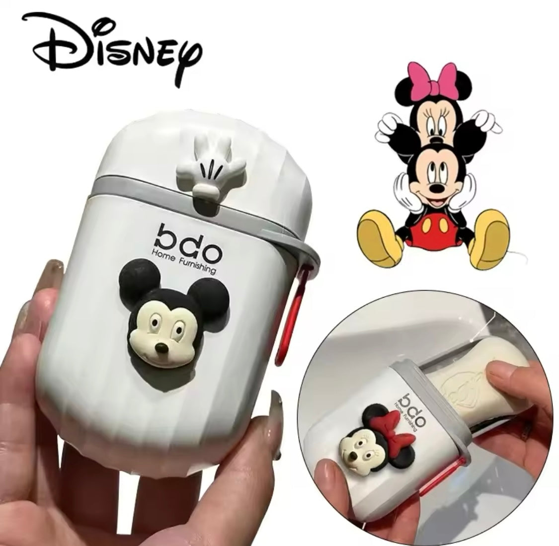 Disney Mickey Portable Soap Box, Leakproof Soap Container Cartoon, Bathroom Storage Sealed Soap Organizer Disney Mickey Portable Soap Box, Leakproof Soap Container Cartoon, Bathroom Storage Sealed Soap Organizer